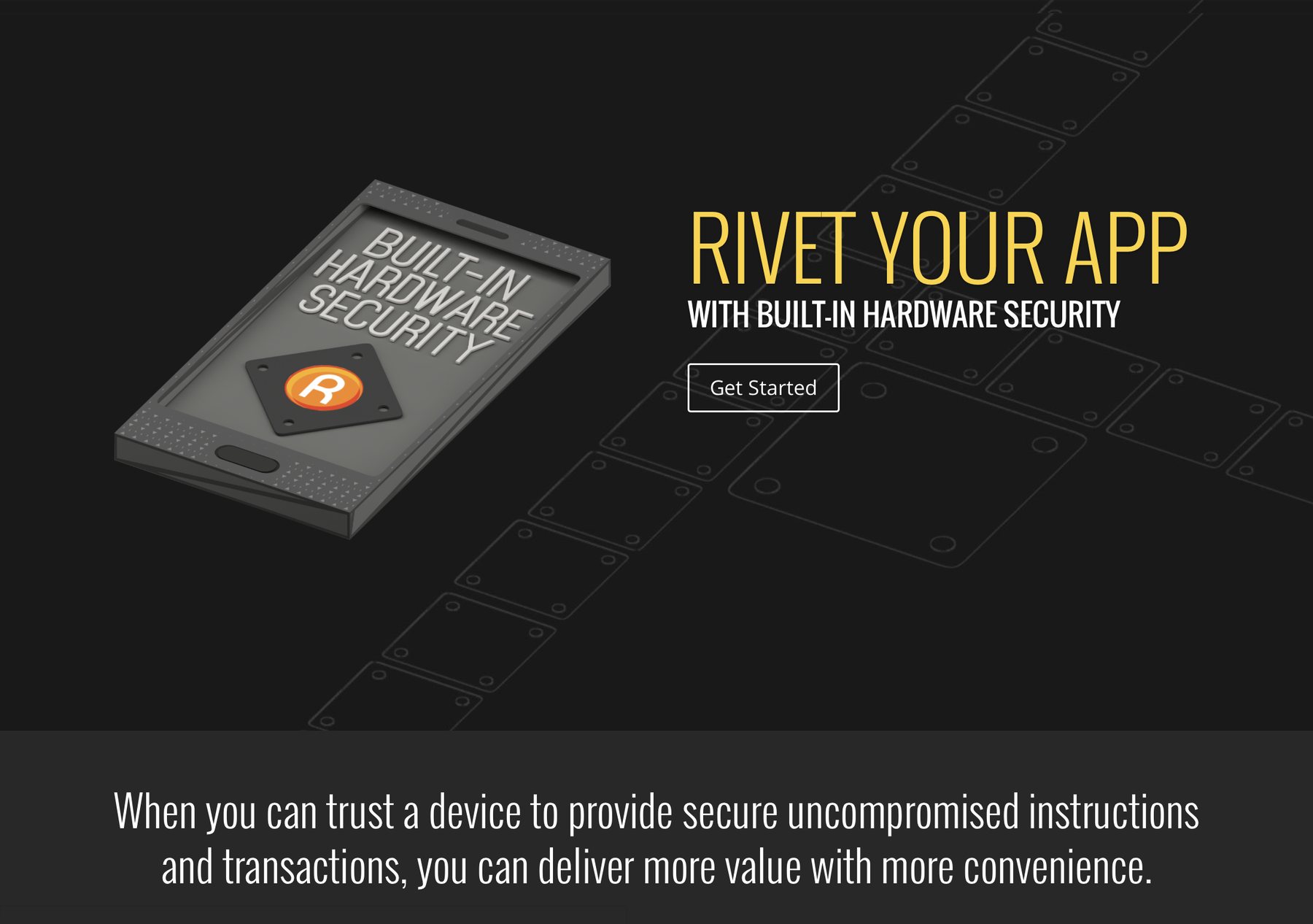 Rivetz website design by Lithic Studio